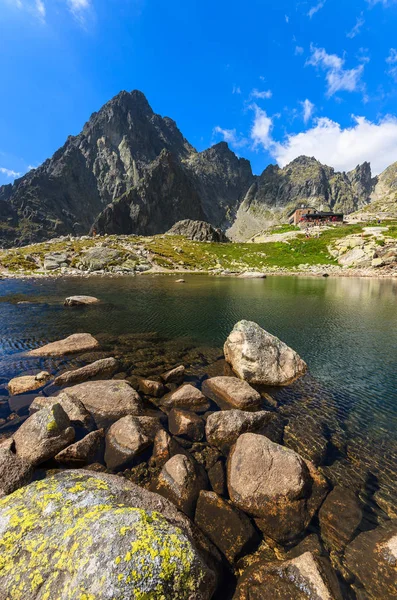 Yaz Peyzaj Tatra Dağları Slovakya Nın Güzel Göl — Stok fotoğraf