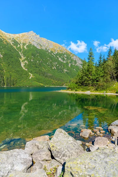 Danau Air Hijau Morskie Oko Pegunungan Tatra Polandia — Stok Foto
