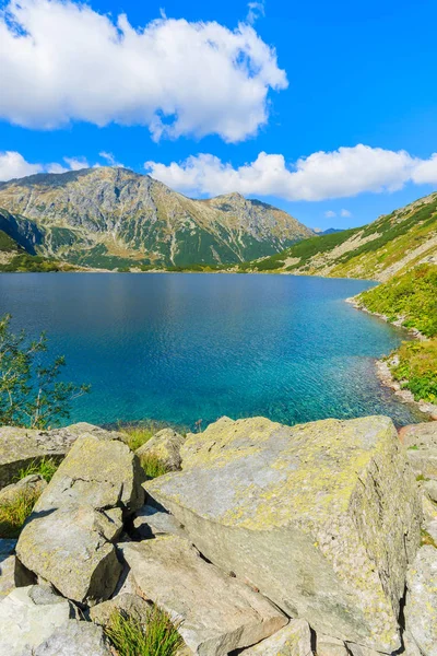 Vackra Czarny Staw Sjön Sommar Tatrabergen Polen — Stockfoto