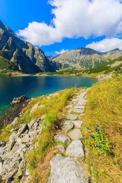 Tatra Czarny 秸秆湖徒步漫步 — 图库照片