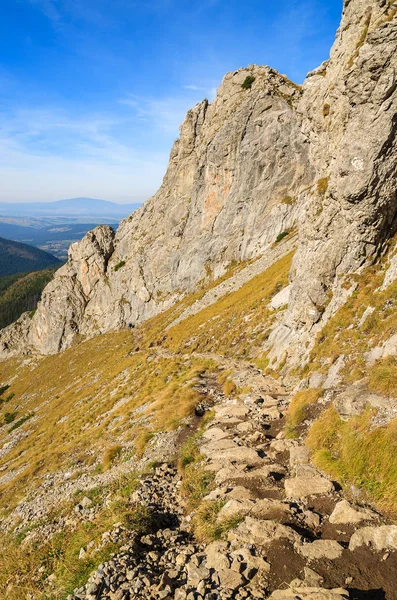 Sendero Montaña Desde Valle Hala Kondratowa Hasta Kopa Kondracka Giewont —  Fotos de Stock