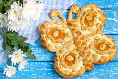 Bir kelebek şeklinde orijinal festival kek 