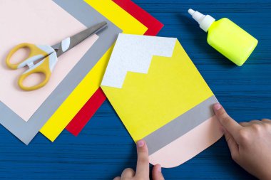 Tebrik kartı yeni öğretim yılı için yapma. Adım 6 