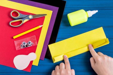 Şükran Günü'Hatıra yapım: Türkiye kağıttan yapılmış. Adım 5 