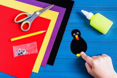 Şükran Günü'Hatıra yapım: Türkiye kağıttan yapılmış. Adım 4 