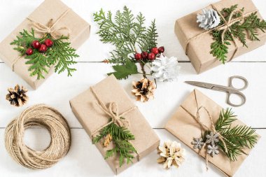 Noel için ev hediye kutusu süsleme 