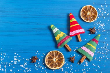 Noel arka plan aromatik Noel ağacı poşet ile 