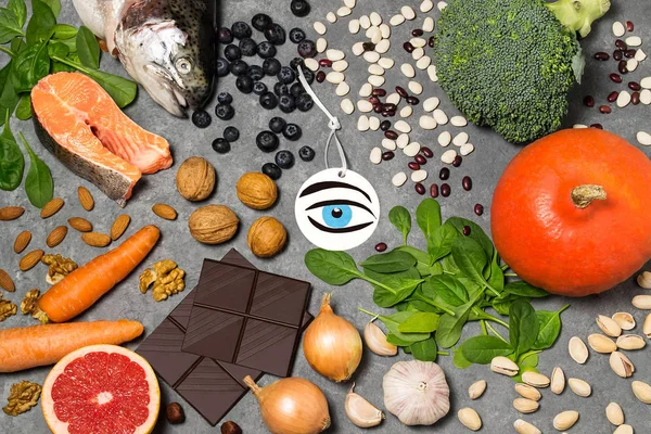 Livsmedel som är användbar för vision — Stockfoto