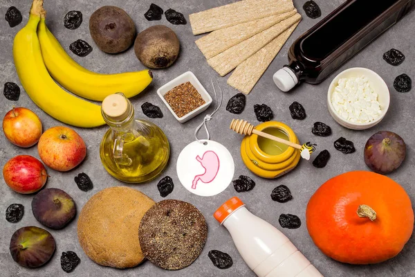 Potravinářské výrobky, které jsou užitečné pro žaludek — Stock fotografie
