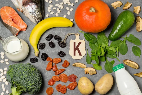 Maten är källa av kalium — Stockfoto