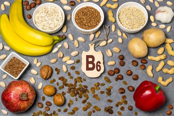 Food is source of vitamin B6 — Stock Photo, Image