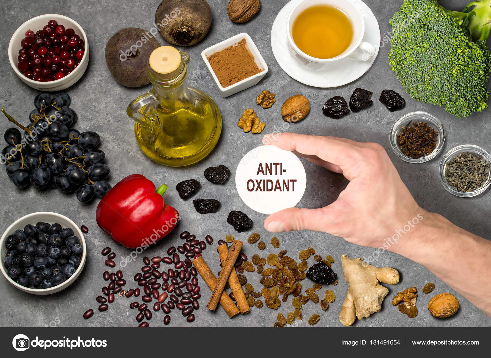 Food sources natural antioxidants — Stock Photo © 13Smile 181491654