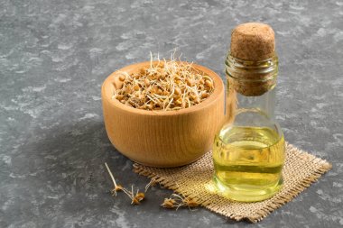 Taze filizlenmiş buğday tohumu ve buğday tohumu yağı 