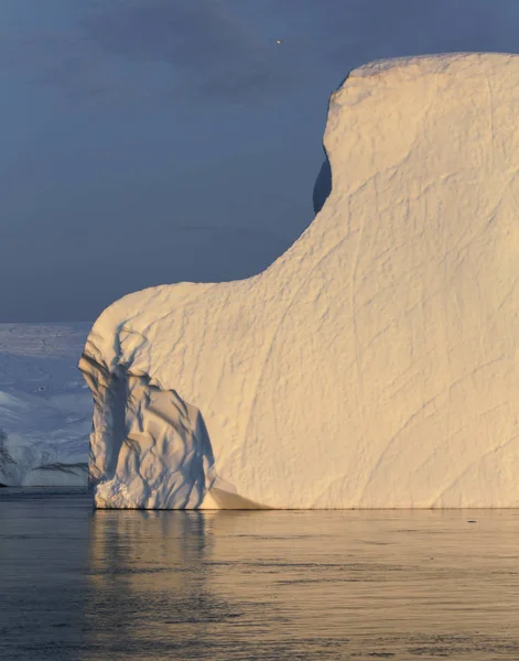 Iceberg di varie forme e dimensioni . — Foto Stock