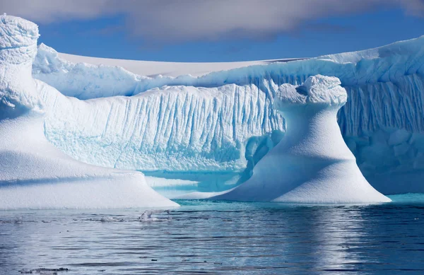 Ledové kry z nejrůznějších tvarů a velikostí. — Stock fotografie