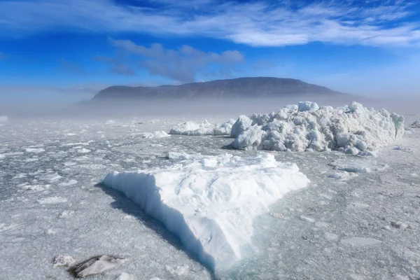在冷水中的冰山 — 图库照片