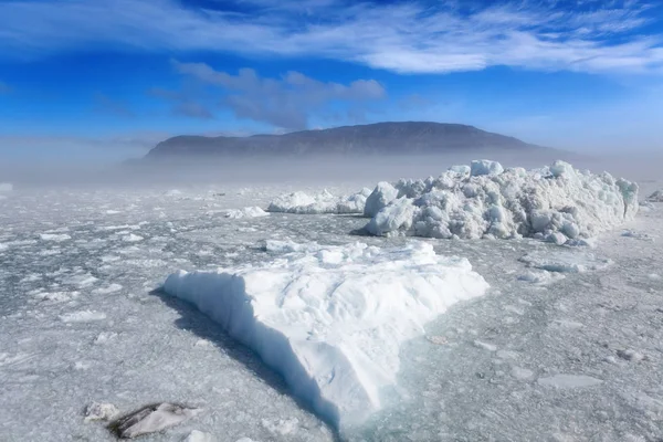 Icebergs em água fria — Fotografia de Stock