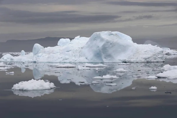 Regioni Polari Della Terra Iceberg Varie Forme Dimensioni Cambiamenti Climatici — Foto Stock