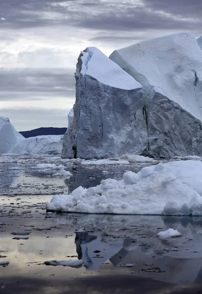 Regiones Polares Tierra Icebergs Varias Formas Tamaños Cambios Climáticos Crecimiento — Foto de Stock