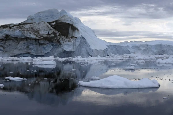 Polárních Oblastí Země Ledové Kry Nejrůznějších Tvarů Velikostí Klimatické Změny — Stock fotografie