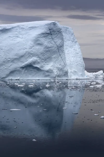 Les Régions Polaires Terre Icebergs Différentes Formes Tailles Changements Climatiques — Photo