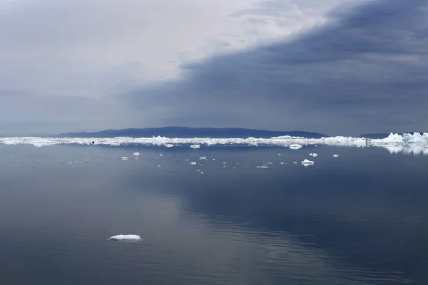 Les Régions Polaires Terre Icebergs Différentes Formes Tailles Changements Climatiques — Photo