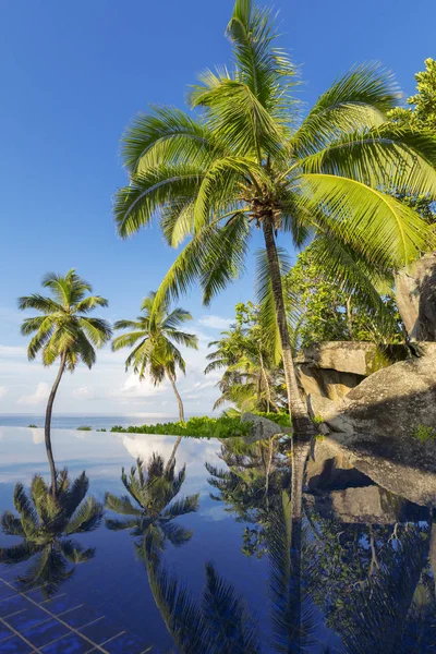 Turquoise Lagunes Van Het Tropische Eiland Prachtige Plek Voor Herstel — Stockfoto