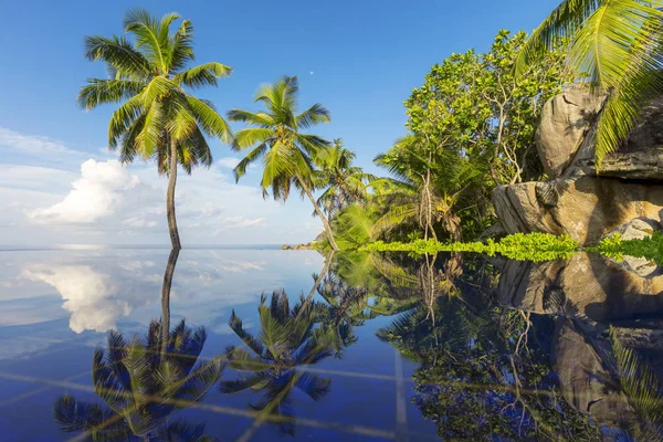 Lagunes Turquoise Île Tropicale Bel Endroit Pour Restauration Des Forces — Photo