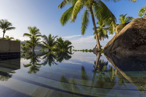 Türkisfarbene Lagunen Der Tropischen Insel Der Schöne Ort Für Die — Stockfoto