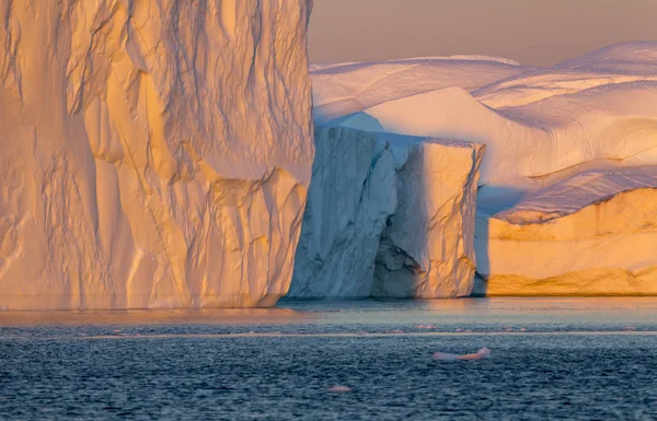 Natureza Paisagens Gronelândia Viaje Navio Científico Entre Gelo Estudo Fenômeno — Fotografia de Stock