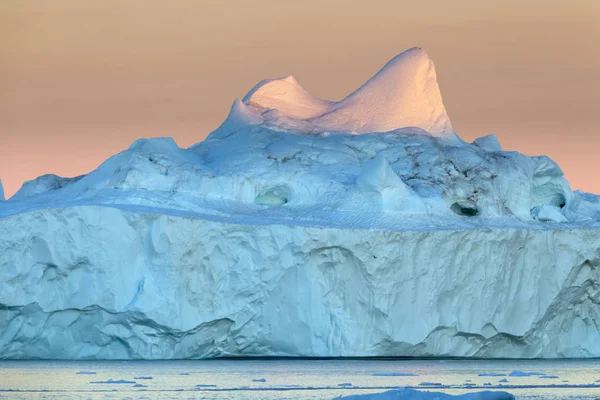 Doğa Manzara Grönland Ices Arasında Bilimsel Gemide Seyahat Küresel Isınma — Stok fotoğraf