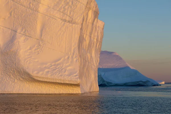 Natureza Paisagens Gronelândia Viaje Navio Científico Entre Gelo Estudo Fenômeno — Fotografia de Stock