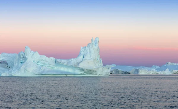 Nature Paysages Groenland Voyagez Sur Navire Scientifique Parmi Les Glaces — Photo