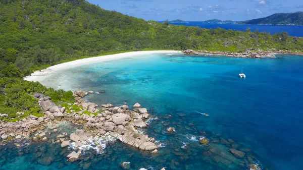 Tropische Eilanden Stranden Schildpadden Schieten Van Drone Zuiver Turkoois Water — Stockfoto