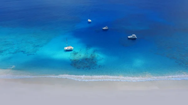 Tropische Inseln Und Strände Seychellen Schüsse Aus Der Drohne Türkisfarbenes — Stockfoto