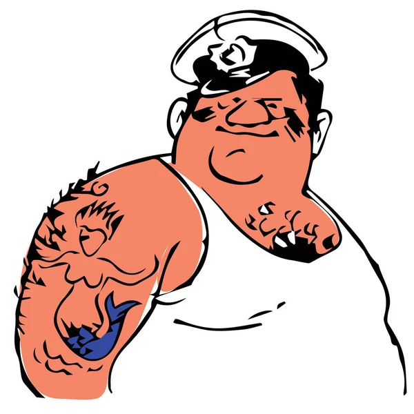 海の船員 — ストックベクタ