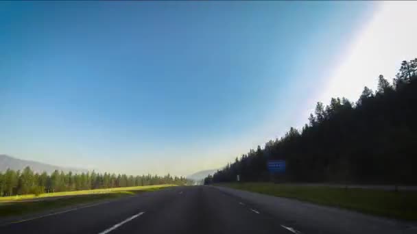 Missoula Coeur Dalene Bir Güneşli Bahar Sabahı Sürücü — Stok video
