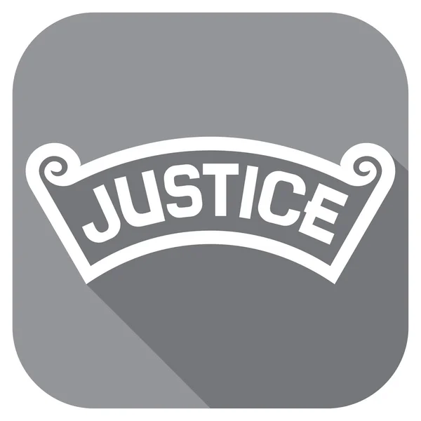 Logo justice icône plate — Image vectorielle