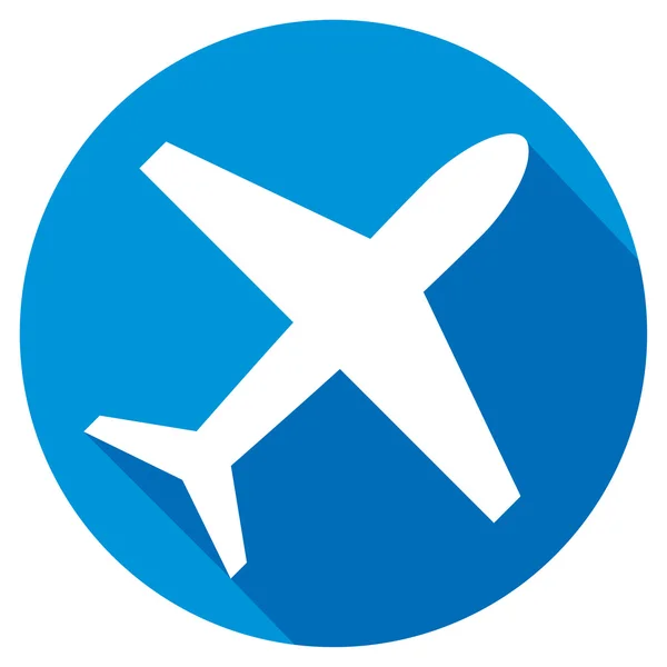 Letadlo, letadlo ploché ikony — Stockový vektor