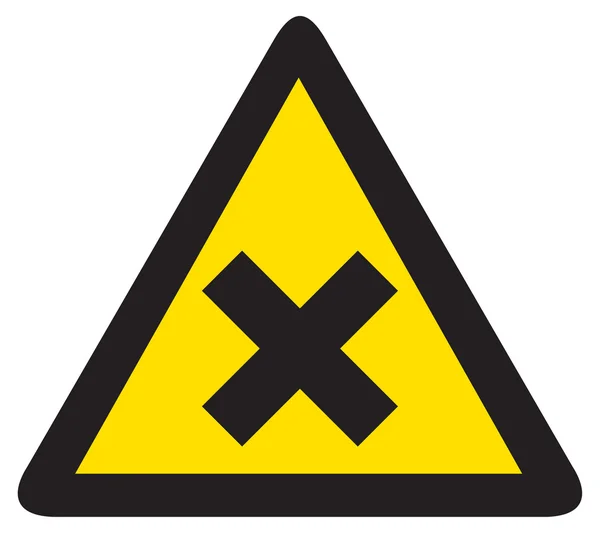 Hazard warning symbol — Stock Vector