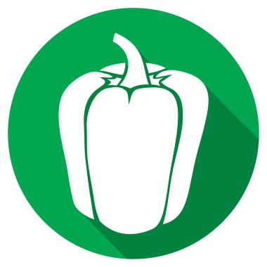 tatlı biber düz simgesi