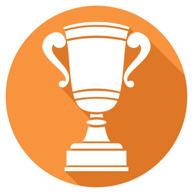 Trophy Kupası sembol düz simgesini