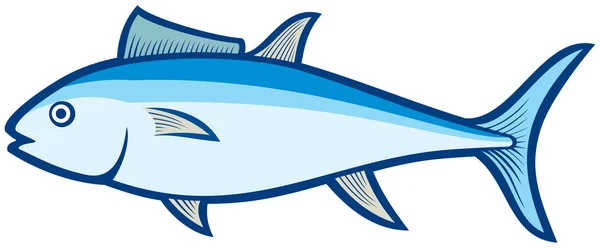 Atún pescado icono plano — Archivo Imágenes Vectoriales