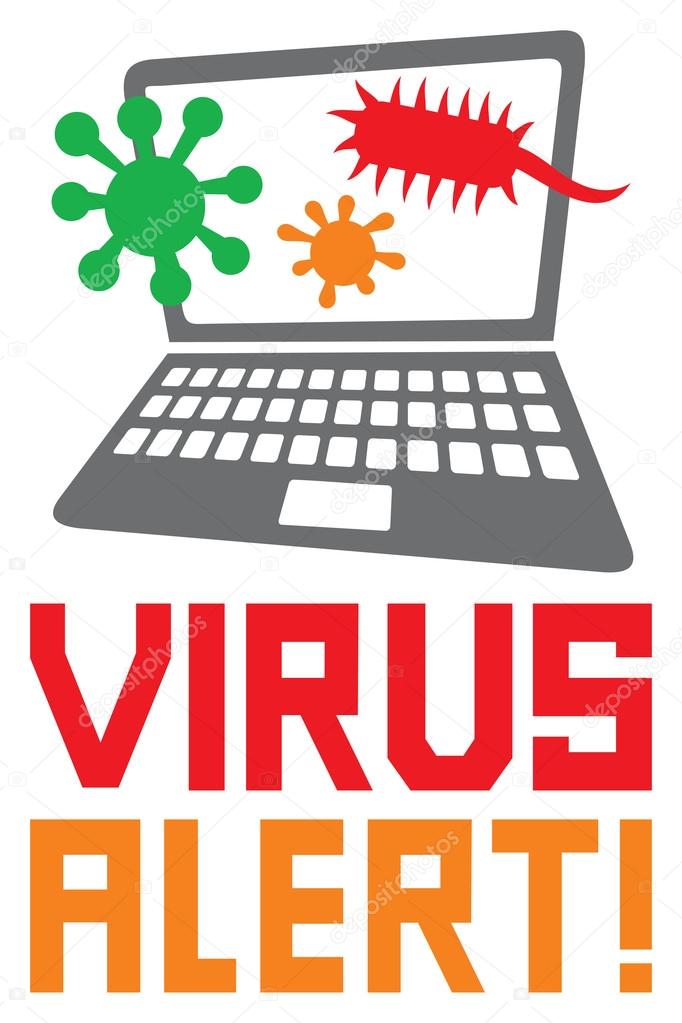 Computer Virus Alert Icon Stock Vector C Tribaliumivanka 128191462