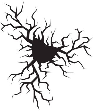 zemin vektör çizim içinde çatlamak