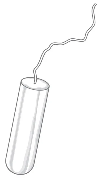 Sanitary cotton tampon vector illustration — Stock Vector