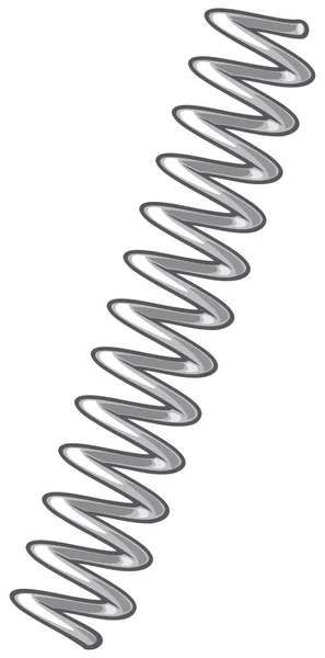 Metal spring vector illustration — Stock Vector