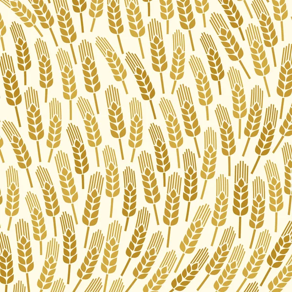 小麦と背景パターン — ストックベクタ