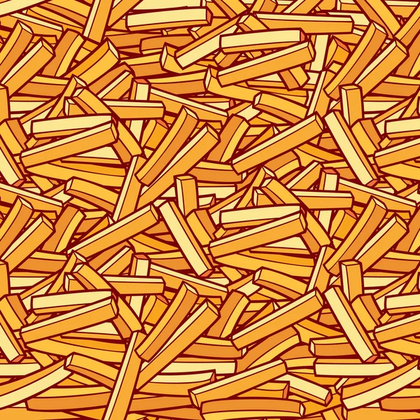 Motif de fond avec des frites — Image vectorielle