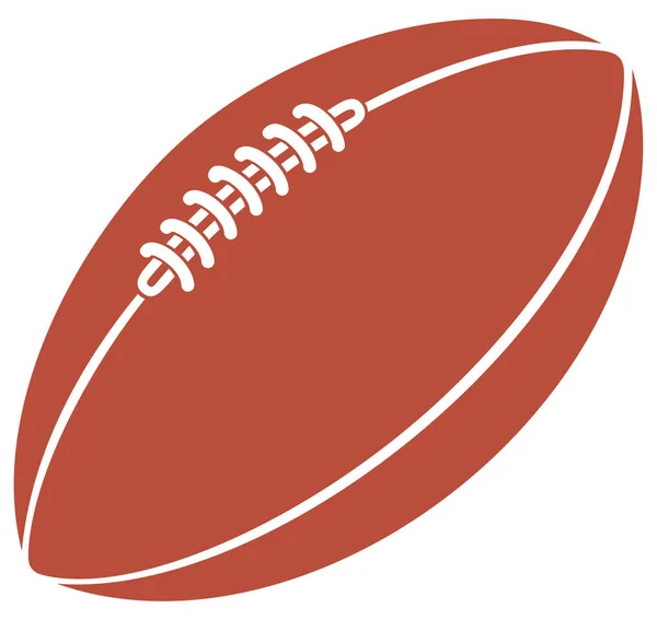 American football ball vector icono — Archivo Imágenes Vectoriales